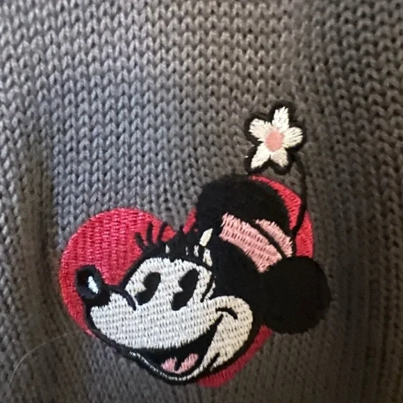 Torrid Disney Mickey And Minnie Mouse Cardigan Hooded Sweater 1X (14-16) - Picture 8 of 11